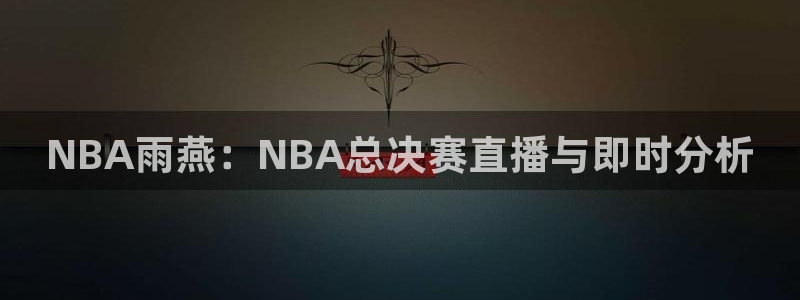 雨燕体育免费直播app：NBA雨燕：NBA总决赛直播与即时分析